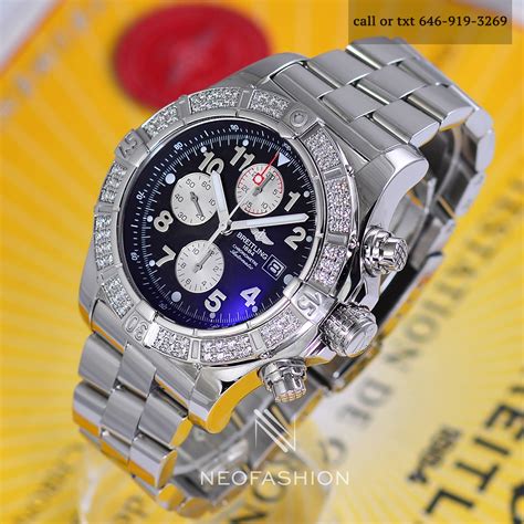 breitling super avenger diamond bezel